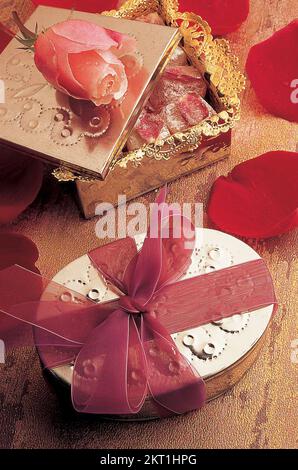 Piacere turco in confezioni regalo decorative Foto Stock