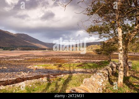 Spiaggia ad Applecross sulla costa atlantica della Scozia nord-occidentale Foto Stock