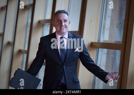 Edimburgo Scozia, Regno Unito 29 novembre 2022. Alex Cole-Hamilton, liberaldemocratici scozzesi al Parlamento scozzese. credito sst/alamy notizie dal vivo Foto Stock