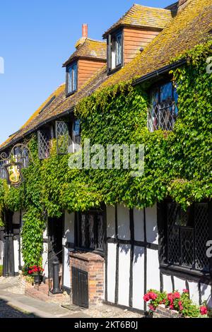 Rye East Sussex Rye Mermaid Inn sulla storica Mermaid Street Rye Sussex England UK GB Europe Foto Stock