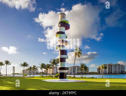 South Pointe Park, South Miami Beach, Florida Nord America, Stati Uniti Foto Stock
