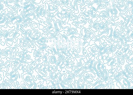 Sfondo astratto del modello di linea del contorno topografico. Illustrazione vettoriale Illustrazione Vettoriale