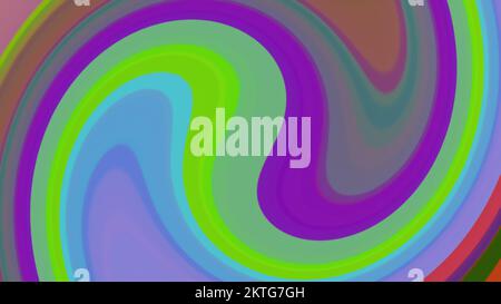 Linee attorcigliate. Rendering 3D generato dal computer Foto Stock