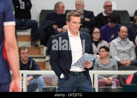 Trento , Italia. 29/11/2022, CEV Men Volley Champions League - Pool D - ITAS Trentino VS Grupo Azoty ZAKSA. 29th novembre 2022, BLM Group Arena, Trento, Italia. Foto Stock