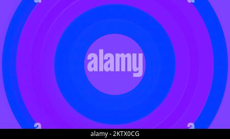 Sfondo di anelli colorati a impulsi. Movimento. I cerchi colorati pulsano a ritmo lento. Sfondo di cerchi colorati che si muovono centralmente e che pulsano. Foto Stock