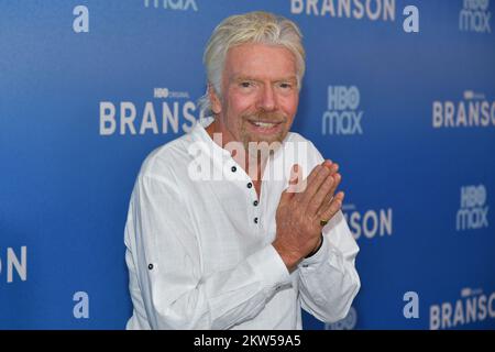 Sir Richard Branson frequenta la 'Branson' New York Premiere alla HBO Screening Room il 29 novembre 2022 a New York City. Foto Stock