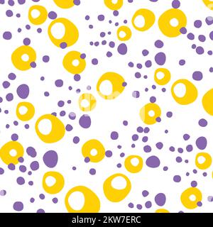 Macchia dalmata gialla Viola Illustrazione Vettoriale