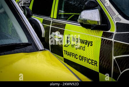 Autostrade Inghilterra veicolo ufficiale del traffico, Inghilterra. Foto Stock