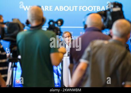 09/20/2013., Palace Hotel, Dubrovnik, Croazia - Conferenza stampa UEFA guidata da Michel Platini. Foto: Grgo Jelavic / PIXSELL Foto Stock