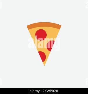 Icona di pizza Slice Vector Stock Vector. Illustrazione vettoriale Illustrazione Vettoriale