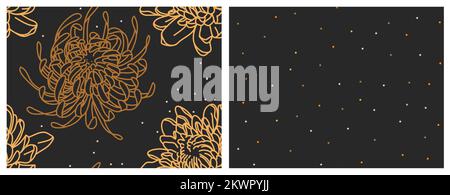 Illustrazione astratta vettoriale modelli senza cuciture con magiche fasi lunari celesti, mezzaluna, sole, stelle, forme astrologiche mistiche e semplici. Notte Illustrazione Vettoriale