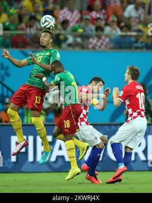 Coppa del mondo FIFA 2014 un gioco contro il Camerun e la Croazia. Foto: Sanjin Strukic/PIXSELL Foto Stock