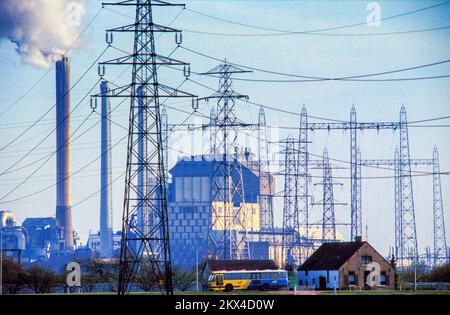 Impianto di energia a carbone a Nijmegen, Paesi Bassi Foto Stock