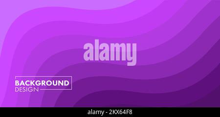 Viola colorato trendy linee ondulate sfondo vettoriale Illustrazione Vettoriale