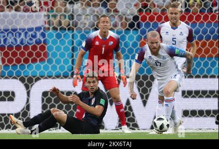 26.06.2018., Rostov-on-Don, Russia - Coppa del mondo 2018, Gruppo D, 3rd° turno, Islanda - Croazia. Marko Pjaca. Foto: Igor Kralj/PIXSELL Foto Stock