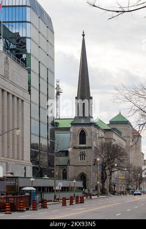 Ottawa, Canada - 10 novembre 2022: St Andrew's Presbyterian Church in centro Foto Stock