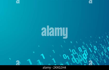 Codice binario sfondo Foto Stock