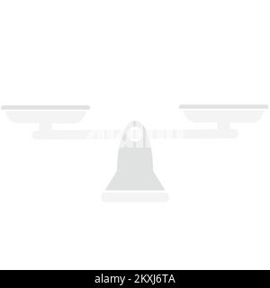 Icona bilancia scale. Elemento semplice isolato Illustrazione Vettoriale
