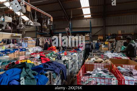 Un'immagine di un negozio di articoli di successo, o di un negozio di seconda mano, ad Amsterdam. Foto Stock