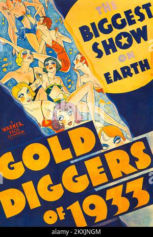 GOLD DIGGERS DI 1933 fPoster per il musical del film Warner Bros. Del 1933 Foto Stock