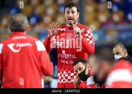 CAIRO, EGITTO 23 GENNAIO Domagoj Duvnjak di Croazia durante il