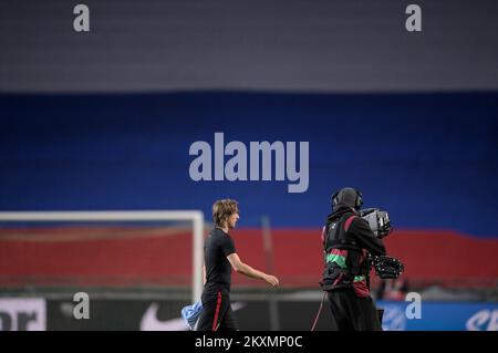 Luka Modric di Croazia dopo la partita di qualificazione della Coppa del mondo FIFA 2022 Qatar tra Slovenia e Croazia il 24 marzo 2021 allo Stozice Stadium di Lubiana, Slovenia. Foto: Igor soban/PIXSELL Foto Stock