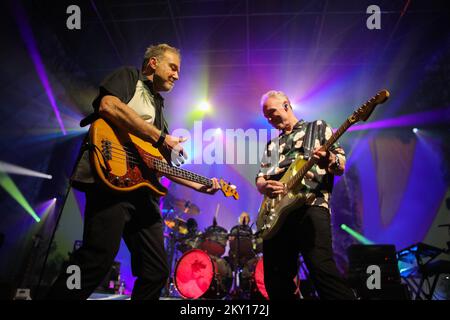 Alla Fiera di Zagabria, il concerto è stato tenuto dal batterista e fondatore della band Pink Floyd Nick Mason come parte del suo tour Sauterful of Secrets di Nick Mason. Foto: Zeljko Hladika/PIXSELL Foto Stock