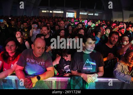 Alla Fiera di Zagabria, il concerto è stato tenuto dal batterista e fondatore della band Pink Floyd Nick Mason come parte del suo tour Sauterful of Secrets di Nick Mason. Foto: Zeljko Hladika/PIXSELL Foto Stock