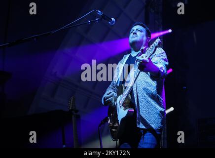 Alla Fiera di Zagabria, il concerto è stato tenuto dal batterista e fondatore della band Pink Floyd Nick Mason come parte del suo tour Sauterful of Secrets di Nick Mason. Foto: Zeljko Hladika/PIXSELL Foto Stock