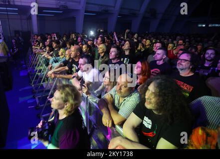 Alla Fiera di Zagabria, il concerto è stato tenuto dal batterista e fondatore della band Pink Floyd Nick Mason come parte del suo tour Sauterful of Secrets di Nick Mason. Foto: Zeljko Hladika/PIXSELL Foto Stock