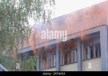 Esercitazioni della contea delle forze di protezione civile 'Samobor 2022' tenutesi a Samobor , Croazia, il 17 settembre 17, 2022 Foto: Tomislav Miletic/PIXSELL Foto Stock