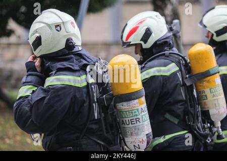 Esercitazioni della contea delle forze di protezione civile 'Samobor 2022' tenutesi a Samobor , Croazia, il 17 settembre 17, 2022 Foto: Tomislav Miletic/PIXSELL Foto Stock