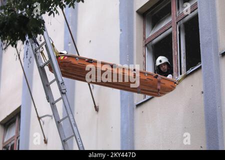 Esercitazioni della contea delle forze di protezione civile 'Samobor 2022' tenutesi a Samobor , Croazia, il 17 settembre 17, 2022 Foto: Tomislav Miletic/PIXSELL Foto Stock