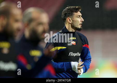 Formazione della nazionale montenegrina allo stadio Bilo Polje di Zenica, Bosnia-Erzegovina, il 22 settembre 2022. Il Montenegro giocherà domani una partita della UEFA Nations League contro la Bosnia-Erzegovina. Foto: Armin Durgut/PIXSELL Foto Stock