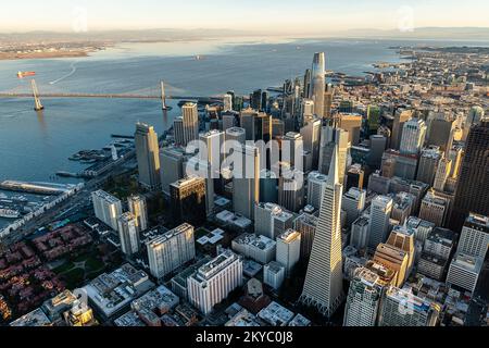 Fotografia aerea di San Francisco Foto Stock