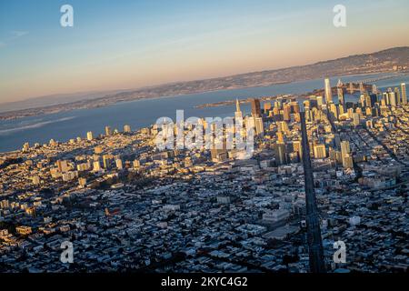 Fotografia aerea di San Francisco Foto Stock