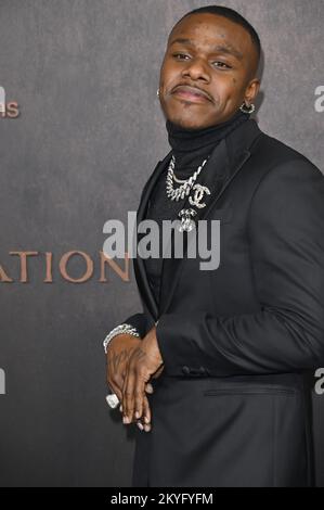 Los Angeles, Stati Uniti. 30th Nov 2022. DaBaby alla prima per 'Emancipation' al Regency Village Theatre. Picture Credit: Paul Smith/Alamy Live News Foto Stock