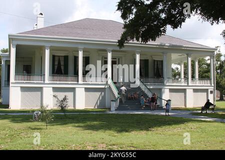 Uragano/tempesta tropicale - Biloxi, Miss. , 19 agosto 2010 -- la costruzione è completa sulla casa di Jefferson Davis. La casa è stata pesantemente danneggiata dall'uragano Katrina nel 2005. FEMA ha fornito 90%%%%%%%%%%%%%%%% del denaro per il progetto. Foto Stock