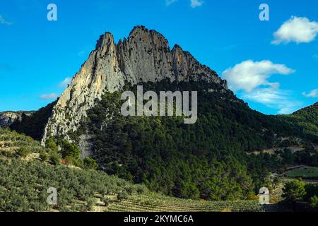 Autunno al Rocher St Julien a Buis les Baronnies, Provenza, Francia Foto Stock