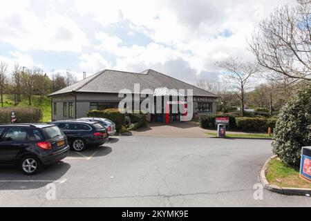 Travelodge & Little Chef, A30 Whiddon Down, Merrymeet Junction, Exeter Road, EX20 2QT Foto Stock