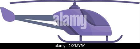 Telecomando radio elicottero icona vettore cartoon. Telecomando. Riproduzione RC Illustrazione Vettoriale