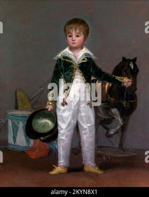 Goya. Dipinto intitolato 'José Costa y Bonells, chiamato Pepito' di Francisco José de Goya y Lucientes (1746-1828), olio su tela, 1810 Foto Stock
