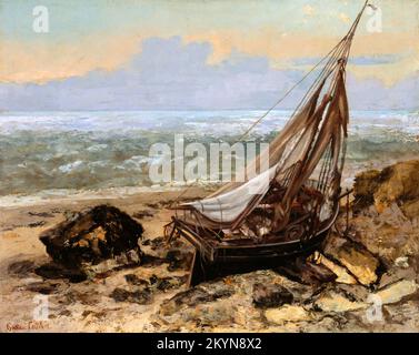 La barca da pesca di Gustave Courbet (1819-1877), olio su tela, 1865 Foto Stock