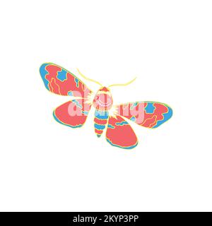 Logo momern blutterfly disegno icona vettore Illustrazione Vettoriale