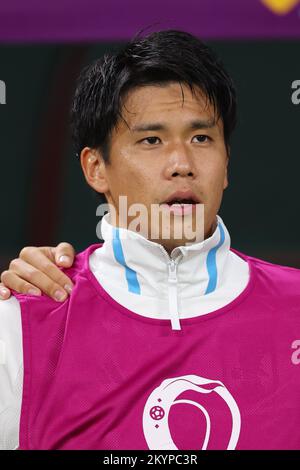 Al Rayyan, Qatar. 1st Dec, 2022. Miki Yamane (JPN) Calcio : Coppa del mondo FIFA Qatar 2022 Gruppo e incontro Giappone - Spagna allo Stadio Internazionale Khalifa di al Rayyan, Qatar . Credit: Naoki Morita/AFLO SPORT/Alamy Live News Foto Stock