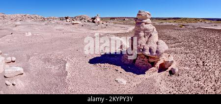 Vari hoodoos in Angels Garden al Petrified Forest National Park Arizona. Foto Stock