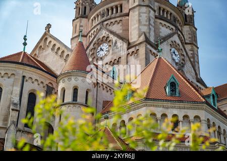 St Chiesa di Francesco d'Assisi sulla Mexikoplatz a Vienna, Austria Foto Stock