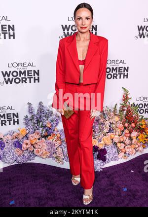 LOS ANGELES, CALIFORNIA, USA - 01 DICEMBRE: Il reporter americano di intrattenimento Catt Sadler arriva alla Women of Worth Celebration 2022 di l'Oreal Paris che si tiene all'Ebell di Los Angeles il 1 dicembre 2022 a Los Angeles, California, Stati Uniti. (Foto di Xavier Collin/Image Press Agency) Foto Stock