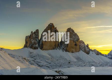 Le tre vette del Lavaredo (Dolomiti - Italia) Foto Stock