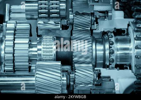 Ruote dentate interne meccaniche per auto Foto Stock